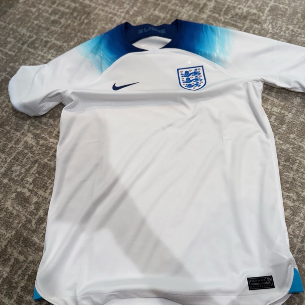 Nike Blue and White Dri-FIT Jersey